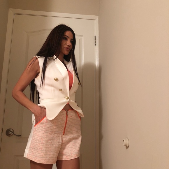 White dressy shorts - Picture 2 of 5